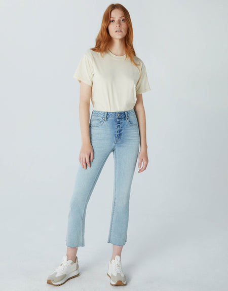 MARLOW High Waist Cropped Demi Flare in Bend
