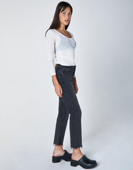 MARLOW Mid-Rise Cropped Demi Flare in Psych