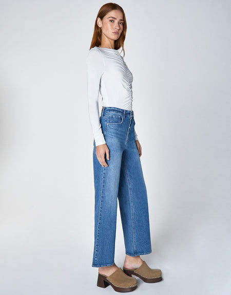 ESTE High-Rise Wide Leg Bell in Everlong