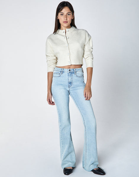 JAN Mid-Rise Slim Flare in Steadfast