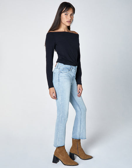 MARLOW Mid-Rise Cropped Demi Flare in Bend