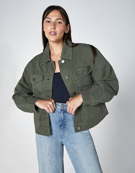 ANITA Balloon Sleeve Jacket in Fir