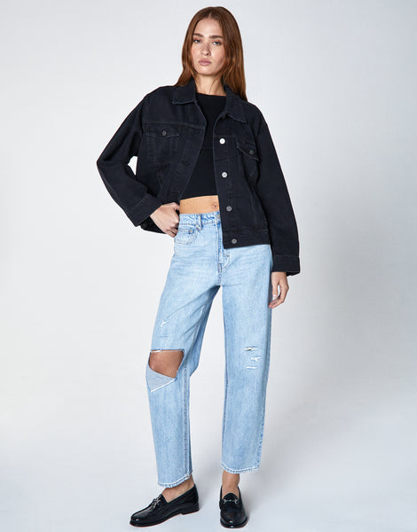 MOLLY Oversized Pleated Jacket in Trip