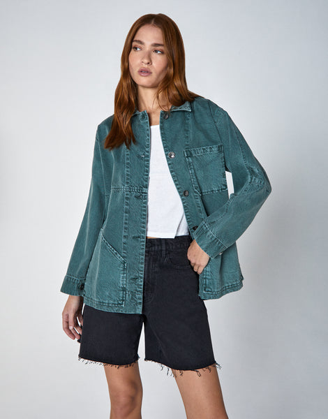 MARI Chore Jacket in Seawater