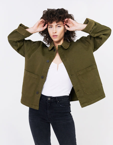 BILLIE Relaxed Chore Jacket in Cedar