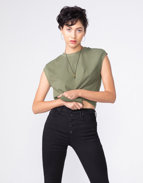 HENDRIX Muscle Tee in Sage