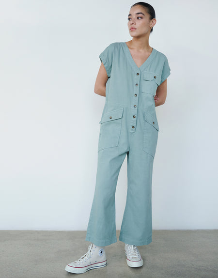 MARLEY Dolman Sleeve Coverall in Mist