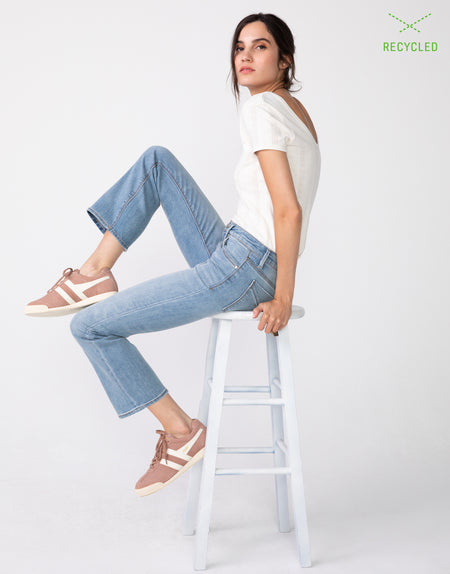 MARGAUX Cropped Demi Flare in Day Tripper