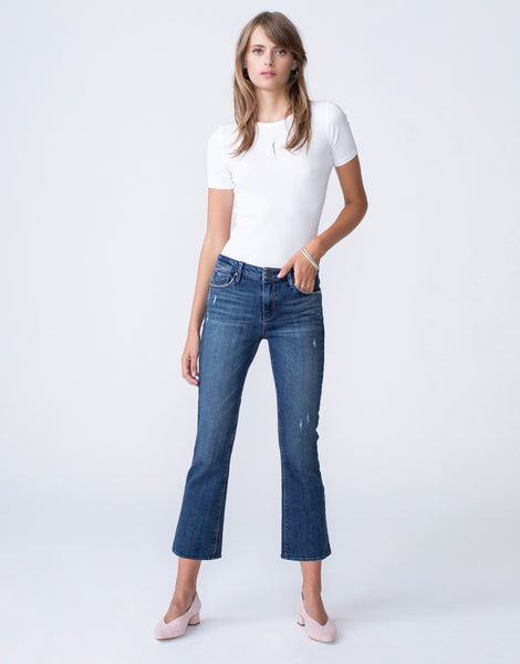 MARGAUX Cropped Demi Flare in Moxie