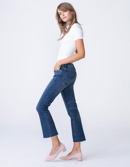 MARGAUX Cropped Demi Flare in Moxie