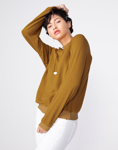 CORNELL Easy Sweatshirt in Butterscotch