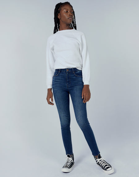 ELLA Sky-High-Rise Skinny in Bluegrass
