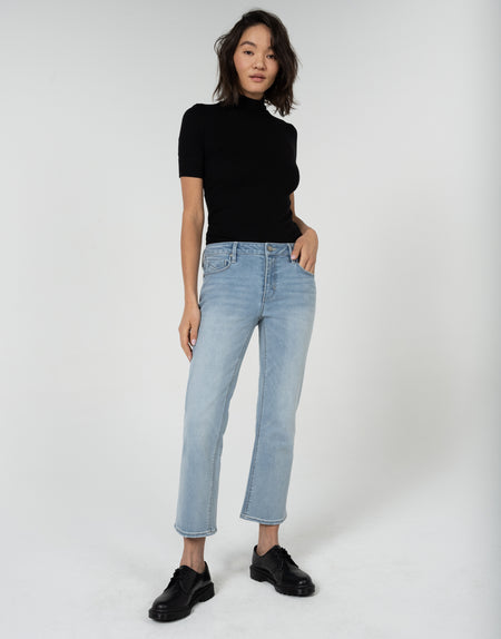 MARGAUX Cropped Demi Flare in Solo